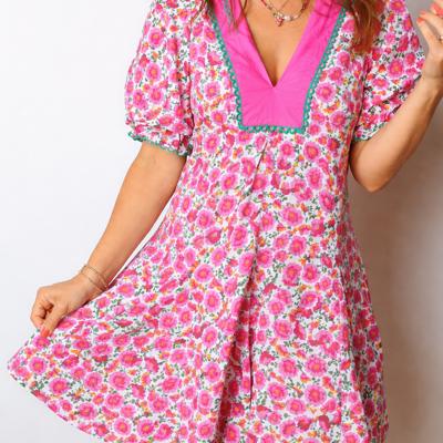 Annika Bubble Sleeve Mini Dress