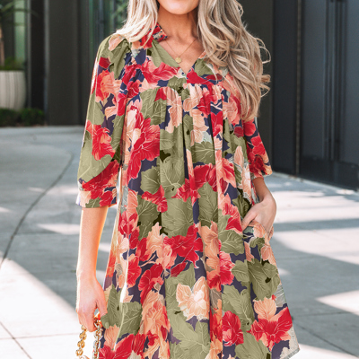 Annika Half Sleeve Mini Dress