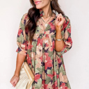  Annika Half Sleeve Mini Dress