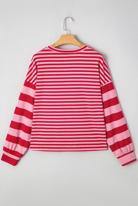 Annika Shoulder Patchwork Sleeve Pullover