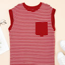  Annika Stripe Round Neck Tank Top