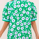  Antonella Collar Short Sleeve Blouse
