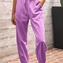  Antonella Solid Color Jogger Pants