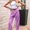  Antonella Solid Color Jogger Pants