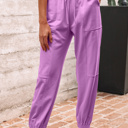  Antonella Solid Color Jogger Pants