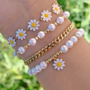  April Beaded Chain Bracelet Set