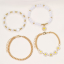  April Beaded Chain Bracelet Set