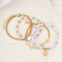  April Beaded Chain Bracelet Set