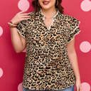  Arabella Ruffled Short Sleeve PLUS Blouse
