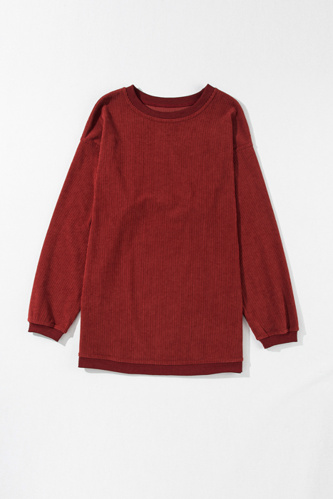 Araceli Ribbed Corduroy Oversized Sweatshirt