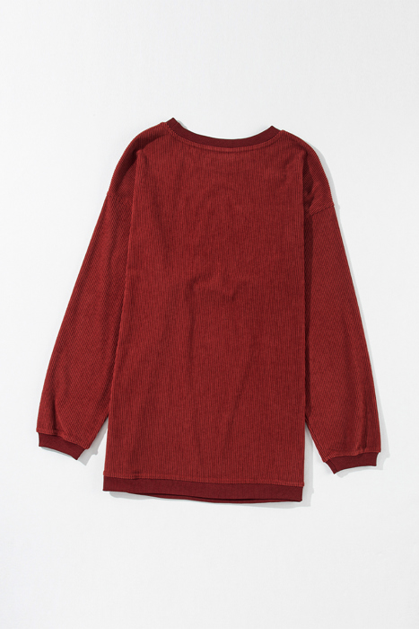Araceli Ribbed Corduroy Oversized Sweatshirt