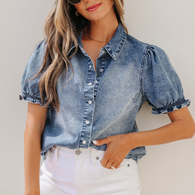 Ariana Short Sleeve Snap Shirt