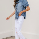  Ariana Short Sleeve Snap Shirt