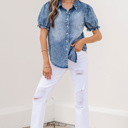  Ariana Short Sleeve Snap Shirt