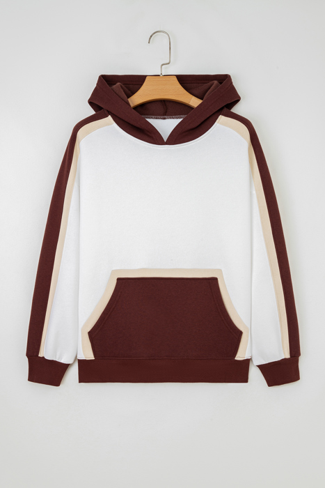 Ariyah Patchwork athleisure Hooded Sweatshirt
