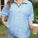 Arlet Neckline Half Sleeve PLUS Blouse