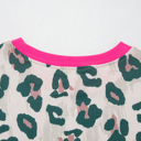  Arleth Print Contrast Trim Top