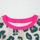  Arleth Print Contrast Trim Top