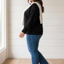  Ashlei Solid Placket PLUS Sweatshirt
