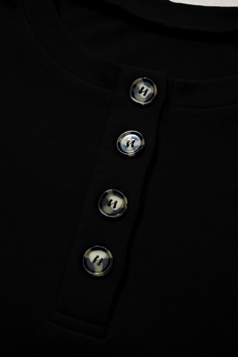 Ashlei Solid Placket PLUS Sweatshirt