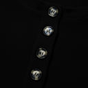  Ashlei Solid Placket PLUS Sweatshirt