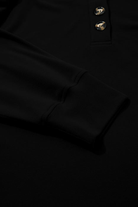 Ashlei Solid Placket PLUS Sweatshirt