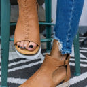  Ashley Buckle Strap Platform Sandals