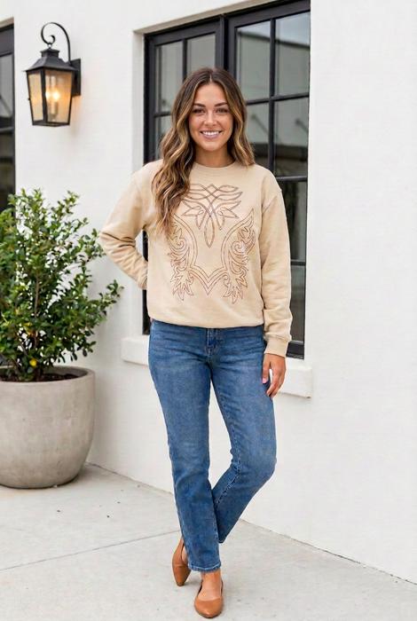 Ashlyn Long Sleeve Sweatshirt Long Sleeve Top