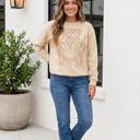 Light French Beige XL Ashlyn Long Sleeve Sweatshirt Long Sleeve Top