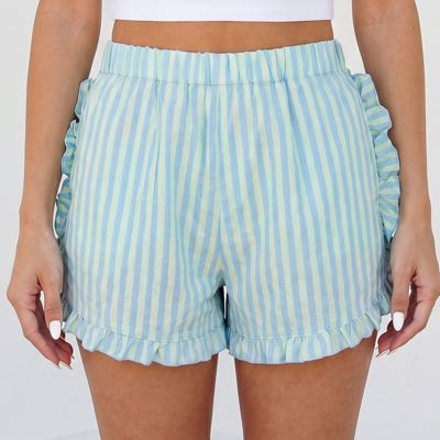 Aspen Ruffle Trim Casual Shorts