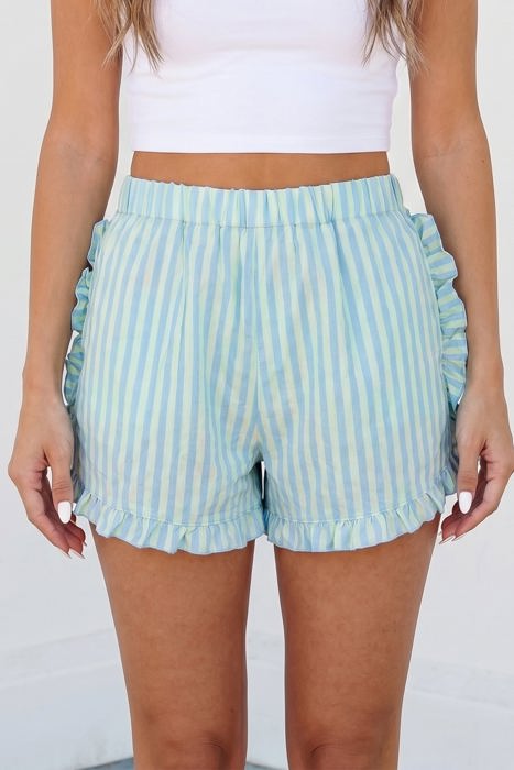 Aspen Ruffle Trim Casual Shorts
