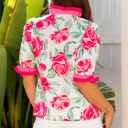  Aspen Short Sleeve Blouse Top