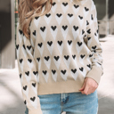  Aspyn Ribbed Trim Loose Sweater