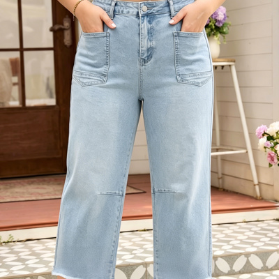 Aubrey Raw Cut Shift PLUS Jeans