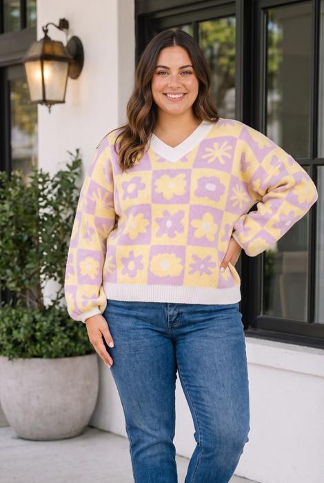 Aubri Long Sleeve Sweater Long Sleeve PLUS Top