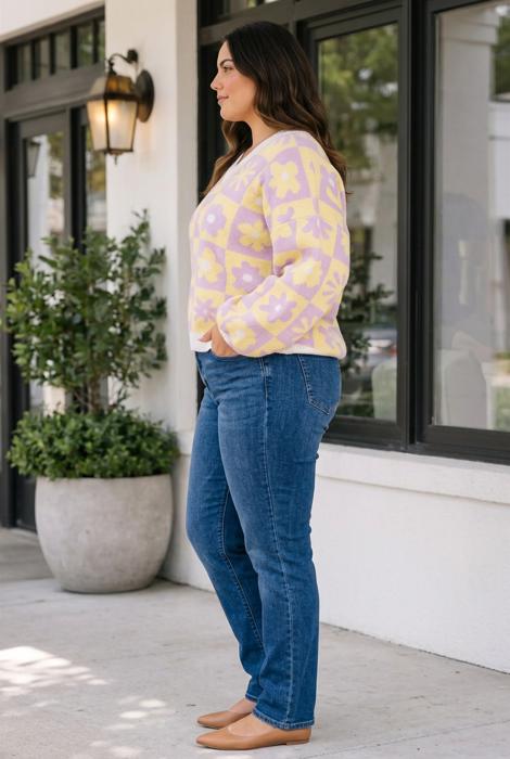 Aubri Long Sleeve Sweater Long Sleeve PLUS Top