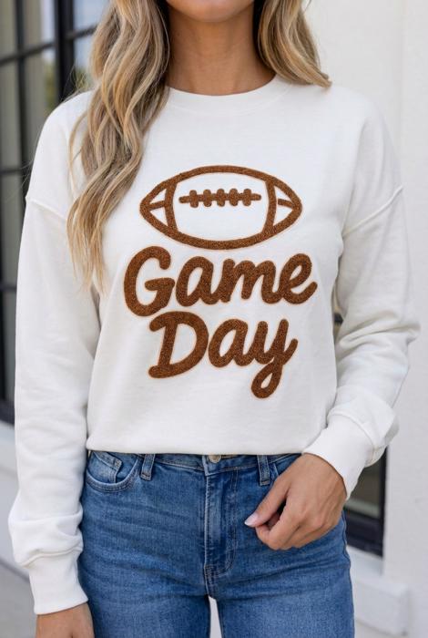 Aubri Pattern Crewneck Sweatshirt