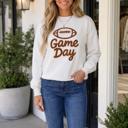 White Medium Aubri Pattern Crewneck Sweatshirt