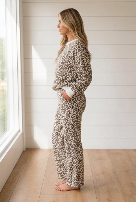 Aubrianna Colorblock Details Pant Set