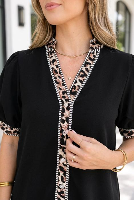 Aubrianna Trim Down Shirt