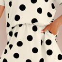  Aurelia Dot Short Sleeve Top Set