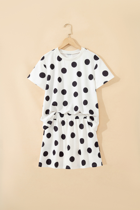Aurelia Dot Short Sleeve Top Set