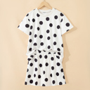  Aurelia Dot Short Sleeve Top Set