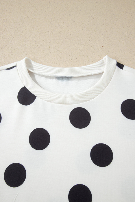 Aurelia Dot Short Sleeve Top Set