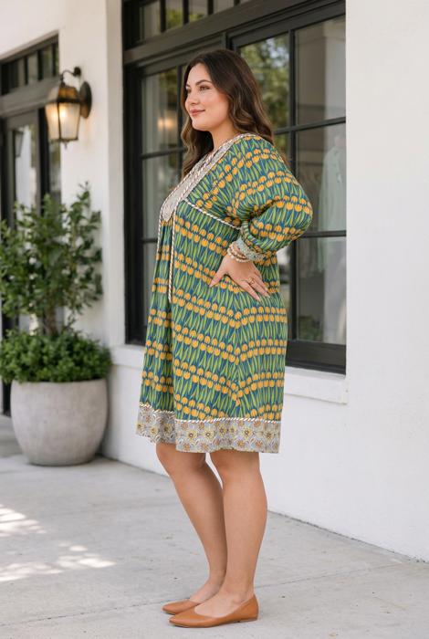 Averie Loose Mini PLUS Dress