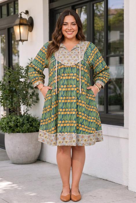 Averie Loose Mini PLUS Dress