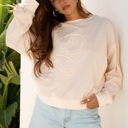 Beige XL Avery Drop Shoulder Casual Top