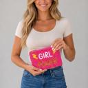  Avery Girl Power Slogan Beaded Coin Pouch