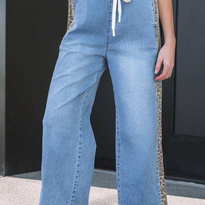 Avianna Panel Wide Leg Jeans