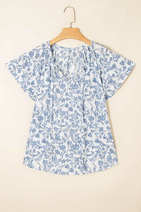 Avianna Print Fantasy Fluttering Blouse